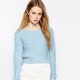 What can I wear a fluffy sweater?