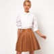 What to wear with a flared skirt?