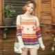 Stylish knitted women's pullover