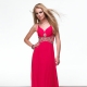 Pink evening gown