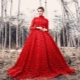 Red evening dress