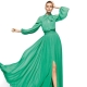 Green evening dress