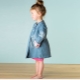 Denim coat for girls