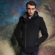 Men's coat with a hood