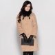 Women's coat with fur collar