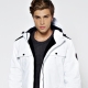 White parka: female and male models