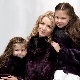 Children's fur coats for girls from natural fur