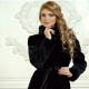 Fashionable Mouton Fur Coat with Hood