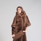 Mink transformer fur coat