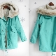 Turquoise Parka Wanita