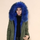 Women's parka with fur inside