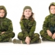 Traje de camuflaje infantil.