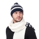 Fashionable men's sets of hats and scarf