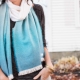 What to wear a turquoise scarf?