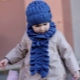 Knitted scarf for a girl