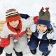 Botas infantiles de invierno para niños.