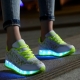 Sneakers with glowing soles for girls