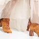 Botas de gamuza beige