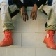 Orange shoes