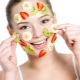 Máscara facial de frutas e vegetais