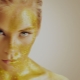 Golden face mask