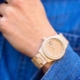 Wooden wrist watch