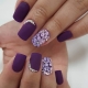 Violet gel polish