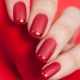 Trendy colors gel nail polish in winter and autumn