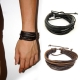 Pulseiras de couro dos homens