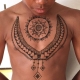 Men's henna drawings