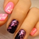 Drawings on nails gel varnish