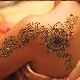 Painted henna on the body