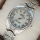 Silver wrist watch