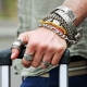 Silver men's bracelet