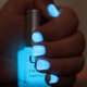 Glowing nail polish