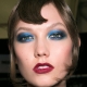 Makeup in blue colors