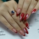 Manicura para uñas largas.