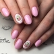 Manicure on round nails