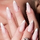 Manicure on sharp nails