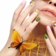 Manicure with butterflies