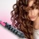 Spiral curling irons